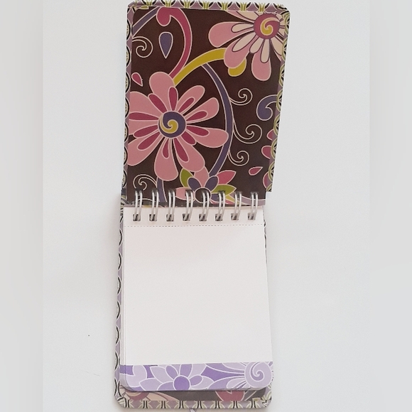 Vera Bradley Brown Floral Pattern Cotton Lanyard + VB Mini Pocketbooks - Picture 5 of 13